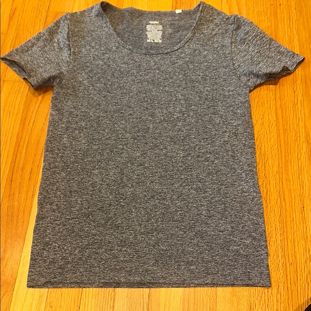 Gray Athletic Short Sleeve T-Shirt